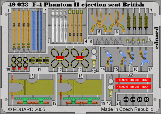 Eduard 49023 F-4 ejection seat British HAS/REV