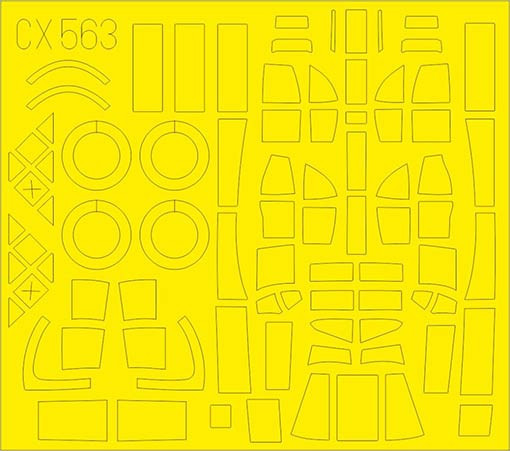Eduard CX563 Mask 1/72 Wellington GR Mk.VIII (AIRF)