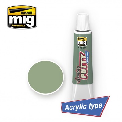 Ammo Mig 2039 ARMING PUTTY. ACRYLIC TYPE / Акриловая шпаклевка