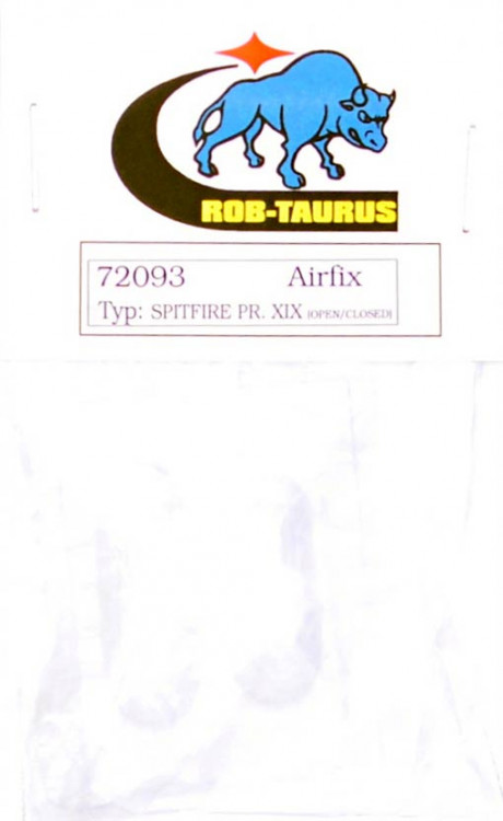 Rob Taurus 72093 Vacu Canopy Spitfire PR.XIX op./closed (AIRF) 1/72