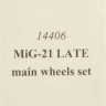 RES-IM RESIM14406 1/144 MiG-21 late wheel set