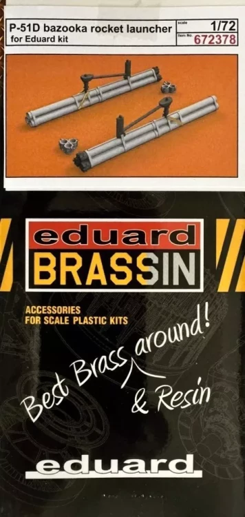 Eduard 672378 BRASSIN P-51D bazooka rocket launcher (EDU) 1/72