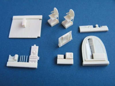 Pavla Models U48-16 Vickers Wellington Mk.IC navigators and wireless operator compartment for Trumpeter 1:48