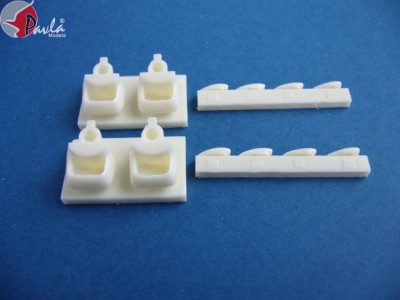 Pavla Models U72-71 Air intakes for Lancaster for Hasegawa 1:72