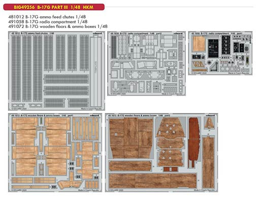 Eduard BIG49256 1/48 B-17G PART III (HK MOD.)