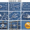 KV Models 14454 B-52H Stratofortress (Great Wall Hobby #L1008, #L1009) + маски на диски и колеса Great Wall Hobby US 1/144