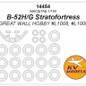 KV Models 14454 B-52H Stratofortress (Great Wall Hobby #L1008, #L1009) + маски на диски и колеса Great Wall Hobby US 1/144