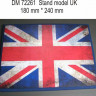 Dan Models 72261 подставка для модели ( тема Великобритания - подложка фото флага .) размер 180мм*240мм (вес850 грамм) 1/72 1/48