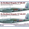 AML AMLC72038 Decals Mosquito NFXII/NFXIX (307Sq RAF&68Sq) 1/72