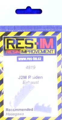 Res-Im 4819 Mitsubishi J2M Raiden exhaust (HAS) 1/48