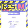 Res-Im 4819 Mitsubishi J2M Raiden exhaust (HAS) 1/48