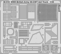 Eduard 36510 Set WWII British Army 30-CWT 4x2 Truck (Airf) 1/35