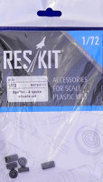 Reskit RS72-0103 Spitrfire 4-spoke wheels set (EDU,ICM,AIRF) 1/72