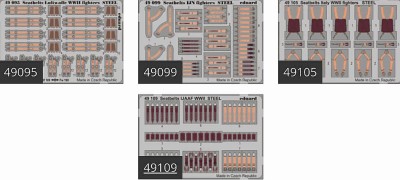 Eduard BIG49343 Seatbelts WWII Axis AF STEEL 1/48