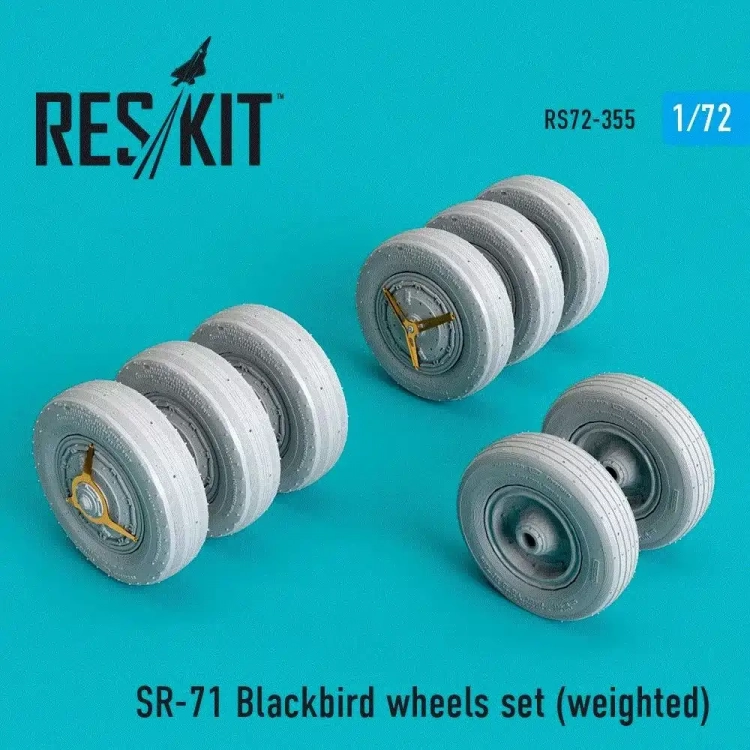 Reskit RS72-0355 SR-71 Blackbird wheels set (weighted) 1/72