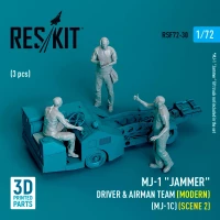 Reskit F72030 MJ-1 'Jammer' Driver&airman team - scene 2 1/72