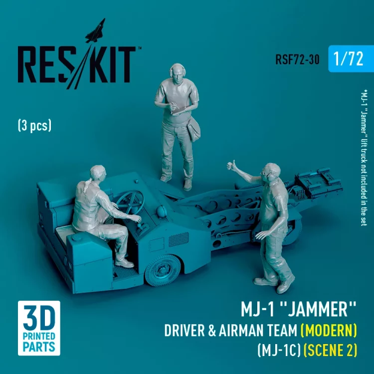 Reskit F72030 MJ-1 'Jammer' Driver&airman team - scene 2 1/72