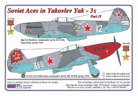 AML AMLC72006 Декали for Yak-3 Soviet Aces Part II. 1/72