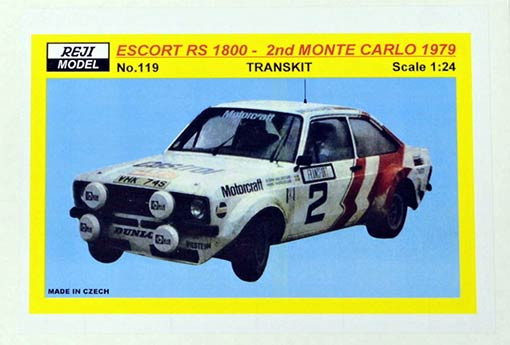 Reji Model 119 Transkit Escort RS 1800 2nd M.Carlo 1979 1/24