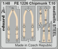 Eduard FE1226 Chipmunk T.10 seatbelts STEEL (AIRF) 1/48