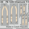 Eduard FE1226 Chipmunk T.10 seatbelts STEEL (AIRF) 1/48