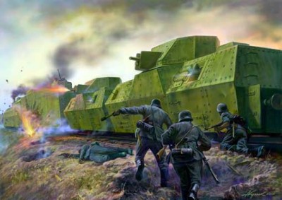 UniModel UMM-72645 Бронепоезд &quot;Александр Невский&quot; 25 дивизии 1/72