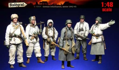 Stalingrad 4804 Немецкие пехотинцы 1/48