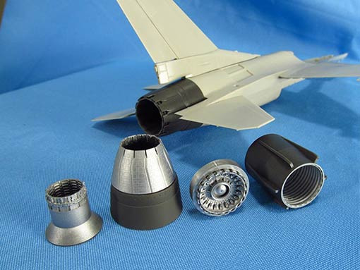 Metallic Details MDR4863 Lockheed-Martin F-16C Fighting Falcon Jet nozzle for engine F110 (closed) (designed to be used with Tamiya kits) 1/48
