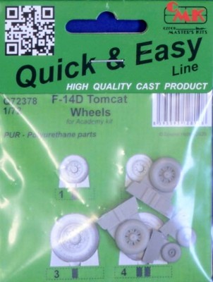 CMK Q72378 F-14D Tomcat Wheels (ACAD) 1/72