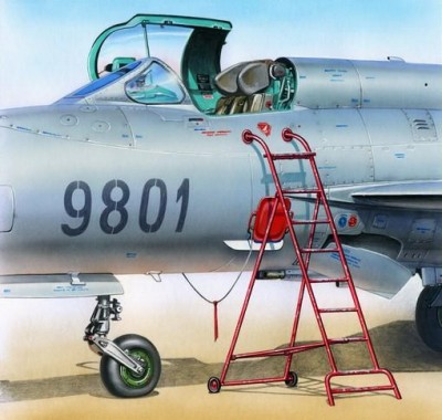 Plus model AL4037 Ladder for Mig-21 1:48