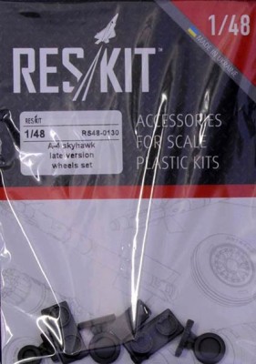 Reskit RS48-0130 A-4 Skyhawk late wheels set (HAS,ITA,HOBBYB) 1/48