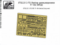 SG Modelling f72115 Набор деталировки Т-64 (ФТД) 1/72