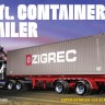 AMT 1196 40ft Semi Container Trailer 1/25