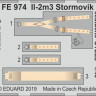 Eduard FE974 1/48 Il-2m3 Stormovik seatbelts STEEL (ACCURATE M)