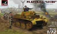 Armory AR72203 Pz.Kpfw.II Ausf.L Luchs German WWII Light Recon Tank plastic kit with PE parts 1/72