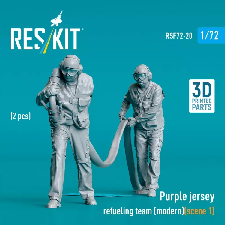 Reskit F72020 Purple jersey refueling team modern 1 (2 fig) 1/72