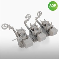 Art Scale 200-A48065 Gun sight Type 98, Japan - 3 pcs. in three different sight variants for Japanese pre- and WWII planes 1/48