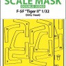 Art Scale 200-M32110 Northrop F-5F Tiger II wheels and canopy frame paint mask (inside and outside) 1/32