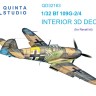 Quinta Studio QD32163 Bf 109G-2/4 (Revell) 3D Декаль интерьера кабины 1/32