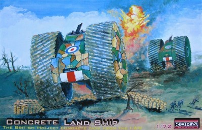 Kora Model A7241 Concrete Land Ship - British WWI project 1/72