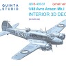 Quinta Studio QDS-48333 Avro Anson Mk.I (Airfix) (Малая версия) 3D Декаль интерьера кабины 1/48