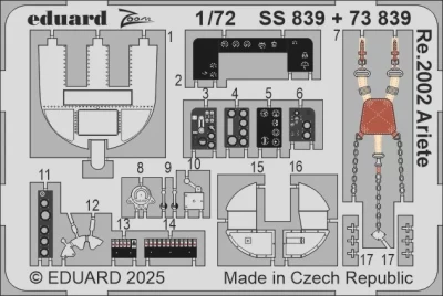 Eduard SS839 Re.2002 Ariete (ITAL) 1/72