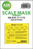 Art Scale 200-M72068 Douglas DB-8/A-17 wheels and canopy frame paint masks (outside only) 1/72