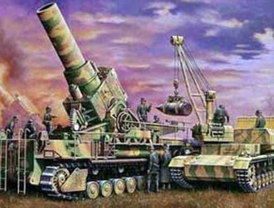 Hasegawa 31156 54 cm Morser Karl Gerot 041 w/Munitionspanzer IV Ausf. F 1/72