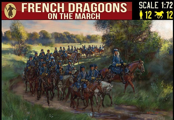 Strelets STR25172 French Dragoons on the March. War of the Spanish Succession 1/72