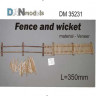 Dan Models 35231 материал для диорам - Набор для изготовления забора с калиткой материал - шпон