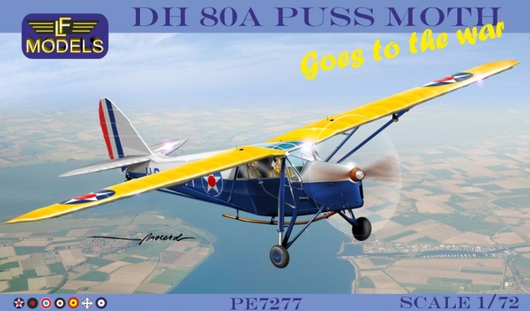 Lf Model P7277 DH 80A Puss Moth 'Goes to the war' (7x camo) 1/72