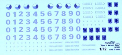 Annetra ANN-D7201 1/72 Mi 17/171 &amp; Mi 24 Roundels&amp;fusel.numbers NATO