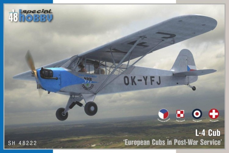 Special Hobby S48222 L-4 Cub 'European Cubs in Post-War Service' 1/48