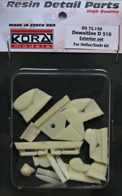 Kora Model DS72150 Dewoitine D 510 Exterior set (HELL/SMER) 1/72